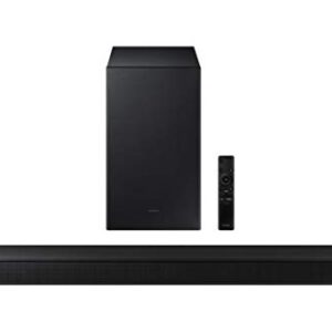 Samsung SP-LSP7T 120" The Premiere 4K Smart Laser Short-Throw Projector with a Samsung HW-A550 2.1ch Black Wireless Soundbar with Subwoofer (2021)