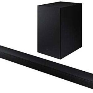 Samsung SP-LSP7T 120" The Premiere 4K Smart Laser Short-Throw Projector with a Samsung HW-A550 2.1ch Black Wireless Soundbar with Subwoofer (2021)