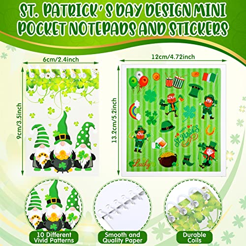 30 Pcs St. Patrick's Day Pencils with Eraser 20 Pcs St. Patrick's Day Notepads 10 Pcs St. Patrick's Day Stickers Stationery Sets for St. Patrick's Day Classroom Kids Party Favors School Supply