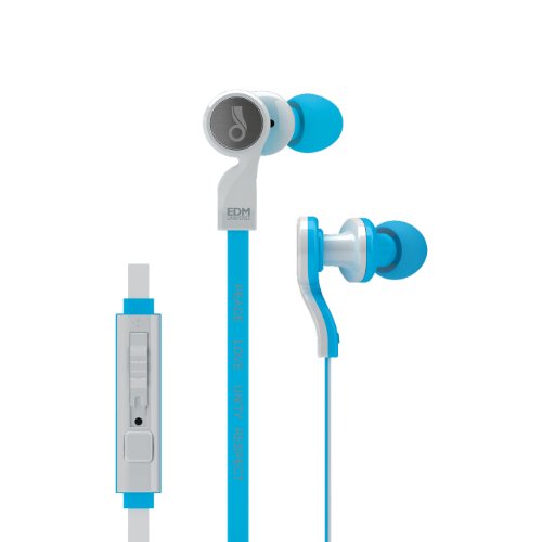 MEE audio EDM Universe D1P In-Ear Headphones with Headset Functionality (Peace/Blue)