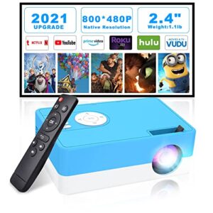mini projector, salange 1080p supported portable projectors for iphone, outdoor movie proyector, hd video projetor home theater, small led beam kids gift hdmi usb for tv stick, laptop, smartphone, ps4