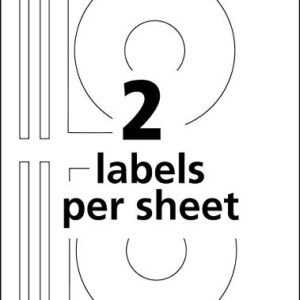 Avery CD Labels, Print to the Edge, Permanent Adhesive, Matte, 40 Disc Labels and 80 Spine Labels (8960)