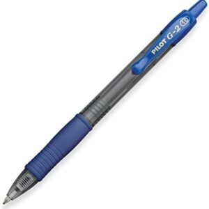 Pilot G2 Retractable Premium Gel Ink Roller Ball Pens Bold Pt (1.) Blue ; Retractable, Refillable & Premium Comfort Grip; Smooth Lines to the End of the Page, America’s #1 Selling Pen Brand, Pack Of 6