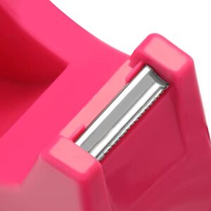 OFFNOVA Heat Tape Dispenser and Tapes Kit for Sublimation, a Desktop Holder and 2 Rolls 33m x 10mm Heat Resistant Tape for Cricut and More (Pink)