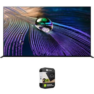 sony xr65a90j 65-inch oled 4k hdr ultra smart tv renewed bundle with premium 2 yr cps enhanced protection pack