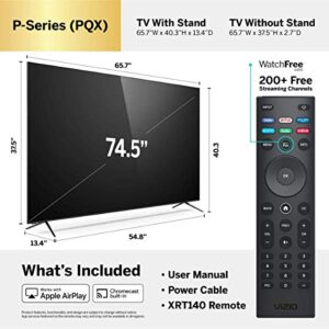 VIZIO 75 inch 4K Smart TV, P-Series Quantum X UHD LED HDR Television with Apple AirPlay and Chromecast Built-in