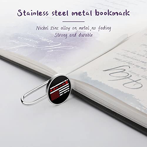 Autism American Flag Metal Bookmarks Vintage Personalized Book Marker for Men Women Gifts