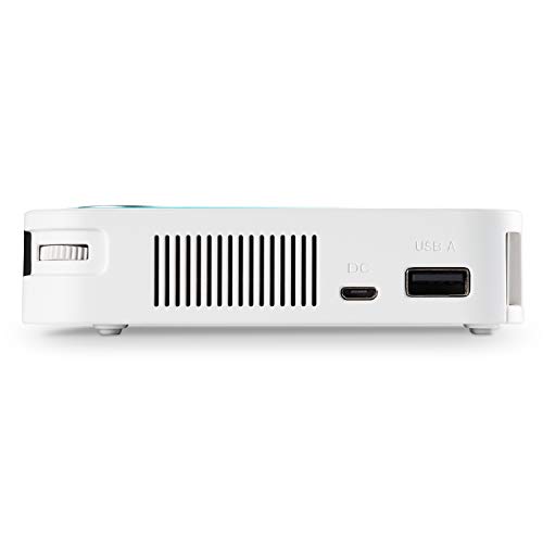 ViewSonic M1 Mini Ultra Portable LED Projector with Auto Keystone, JBL Speaker, HDMI, USB, Stream Netflix with Dongle (M1MINI)