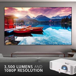 ViewSonic PX703HD 1080p Projector with 3500 Lumens DLP 3D Dual HDMI Sports Mode and Low Input Lag for Gaming, Stream Netflix with Dongle