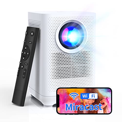 【Sale】 Projector Native 1080P Full HD Portable, WITSEER LCD Home Projector, Compatible with iPhone, Airplay, TV Stick, Laptop, PS3/4/5,Switch, Chromecast, Games, USB, HDMI, L1M (Miracast )