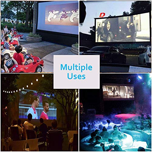 Projector Screen Stand for Indoor and Outdoor Projector Movies Screen Foldable Portable for Front and Rear Projection.