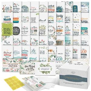 dessie bible verse cards with 60 different designs and inspirational bible verses. large blank note cards, envelopes and gold seals, 60 unique scripture cards