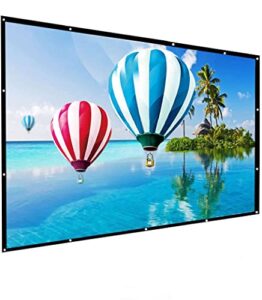 igreat 200 inch portable outdoor projector screen, 16:9 folding hd big size movie screen for home theater office presentation