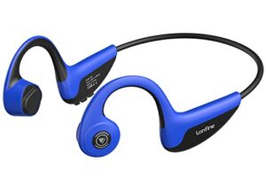 lonfine bone conduction headphones, [2022 upgraded] open ear headphones wireless bluetooth 5.0 headphones, ipx5 waterproof sport headphones with mic for running, workout, hiking, cycling, driving
