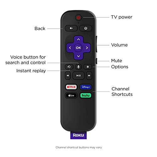 Roku Express 4K+ 2021 | Streaming Media Player HD/4K/HDR with Smooth Wireless Streaming and Roku Voice Remote with TV Controls, Includes Premium HDMI Cable (Renewed)