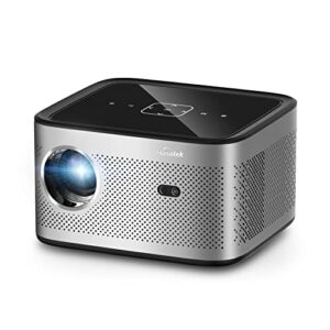 Projector with WiFi and Bluetooth,Hasatek 1600 ANSI Lumens Projector 4k Supported Video Projector, Android TV,Auto Focus,Electronic Keystone Correction，Full HD 1080P Home Theater Movie Projector