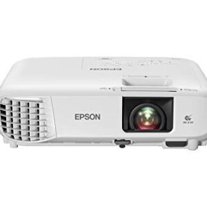 Epson Home Cinema 880 3-chip 3LCD 1080p Projector, 3300 lumens Color and White Brightness, Streaming and Home Theater, Built-in Speaker, Auto Picture Skew, 16,000:1 Contrast, HDMI 2.0, White