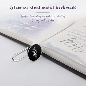 Drums Heartbeat Metal Bookmark Vintage Silver Book Marker Clip Unique Christmas Teacher Birthday Gifts 1"