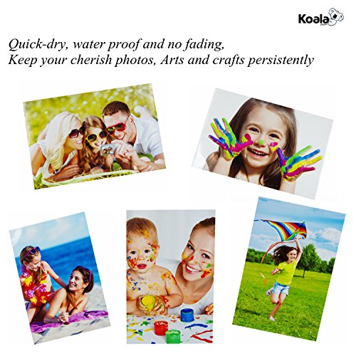 Koala Thick Photo Paper 8.5x11 Inches Heavyweight Double Sided High Glossy 100 Sheets 260gsm only Compatible with Inkjet Printer