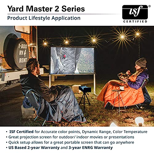 Elite Screens Yard Master 2, 120-inch Outdoor Indoor Projector Screen 16:9, Fast Easy Snap On Set-up Freestanding Portable Movie Foldable Front Projection | US Based Company 2-YEAR WARRANTY, OMS120H2