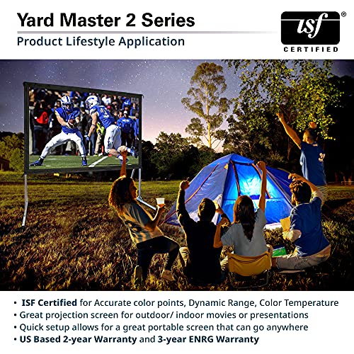 Elite Screens Yard Master 2, 120-inch Outdoor Indoor Projector Screen 16:9, Fast Easy Snap On Set-up Freestanding Portable Movie Foldable Front Projection | US Based Company 2-YEAR WARRANTY, OMS120H2