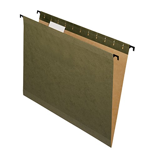 Pendaflex SureHook Reinforced Hanging Folders, Letter Size, Standard Green, 20 per Box (8-1/2 x 11)