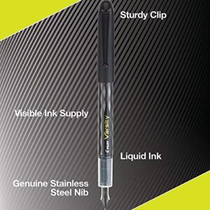 Pilot Varsity Disposable Fountain Pens, Black Ink (90010), Pack of 6