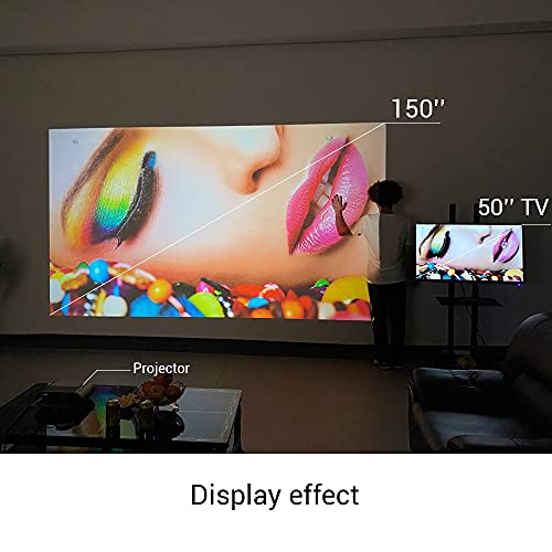 FZZDP K9 Full 1080P LED Portable Movie Game Home Theater Mini Projector Beamer (Option Multi-Screen for Smartphone) ( Color : K9 Multi Screen )