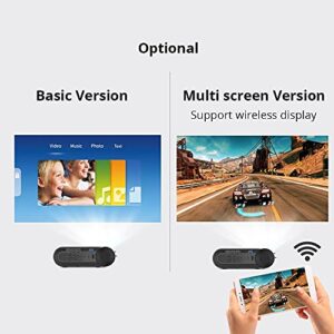 FZZDP K9 Full 1080P LED Portable Movie Game Home Theater Mini Projector Beamer (Option Multi-Screen for Smartphone) ( Color : K9 Multi Screen )