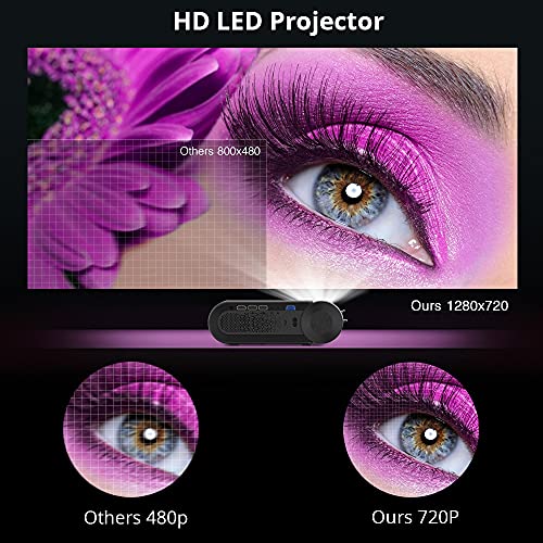 FZZDP K9 Full 1080P LED Portable Movie Game Home Theater Mini Projector Beamer (Option Multi-Screen for Smartphone) ( Color : K9 Multi Screen )