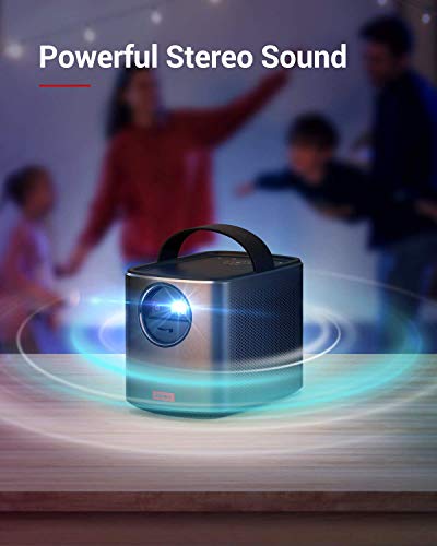 Nebula, by Anker, Mars II 300 ANSI Lumen Home Theater Portable Projector with 720p 30 to 150 Inch DLP Picture, Outdoor Projector, 10W Speakers, Android 7.1, 1-Second Autofocus (Renewed)