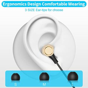 Wired Headphones 3.5mm Wired Earbuds Earphones with Mic, JAKPAK in-Ear Headphones Noise Canceling Deep Bass Stereo Sound Earbuds for iPhone 6/6S Samsung A13 A03s S10 S9 Moto G Stylus (with Carry Case)