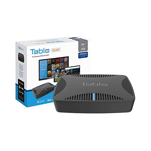 Tablo Quad Over-The-Air [OTA] Digital Video Recorder [DVR] for Cord Cutters - with WiFi, Live TV Streaming, Black