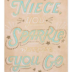 American Greetings Birthday Card for Niece (You Sparkle)