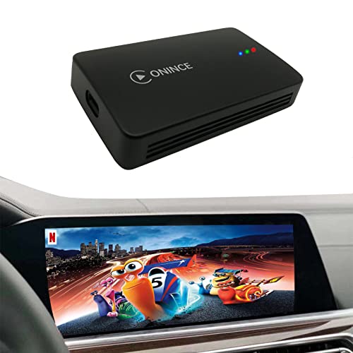 ONINCE Wireless CarPlay Adapter, Support Netflix &YouTube & Disney+,Android Auto Wireless Adapter, Play U-Disk, Android 10 Multimedia Video Box, AI Box, USB Dongle for Factory Wired CarPlay Cars