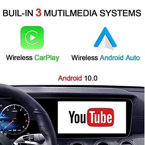 ONINCE Wireless CarPlay Adapter, Support Netflix &YouTube & Disney+,Android Auto Wireless Adapter, Play U-Disk, Android 10 Multimedia Video Box, AI Box, USB Dongle for Factory Wired CarPlay Cars