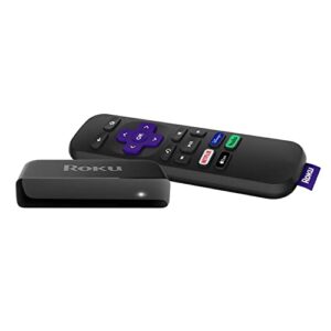 roku premiere | hd/4k/hdr streaming media player with simple remote and premium hdmi cable, black (renewed)