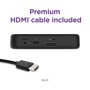 Roku Premiere | HD/4K/HDR Streaming Media Player with Simple Remote and Premium HDMI Cable, Black (Renewed)