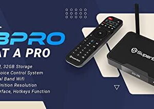 Super Box S3 PRO, S3pro 2023, Combo Bundle, 2 HDMI, 1 Voice and 1 Full Keyboard Remote, (Comes with Easy Detailed Install Instructions, Great Customer Support)