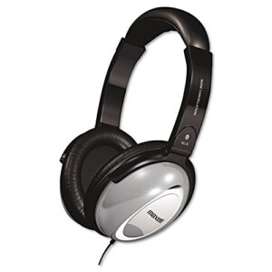 maxell 190400 nc-ii noise canceling headphone black/gray