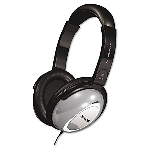 Maxell 190400 Nc-Ii Noise Canceling Headphone Black/Gray