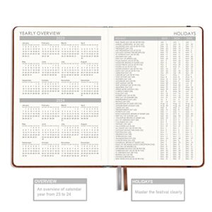 Planner 2023-2024 - Weekly & Monthly Planner 2023-2024 with Calendar Stickers, Jul 2023 - Jun 2024, 5.75" X 8.25", Academic Planner with Premium Thicker Paper, Pen Holder, Inner Pocket and 44 Notes Pages