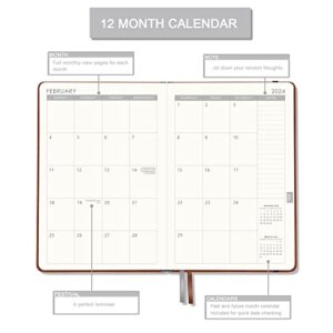 Planner 2023-2024 - Weekly & Monthly Planner 2023-2024 with Calendar Stickers, Jul 2023 - Jun 2024, 5.75" X 8.25", Academic Planner with Premium Thicker Paper, Pen Holder, Inner Pocket and 44 Notes Pages