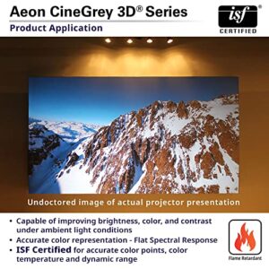 Elite Screens Edge Free Ambient Light Rejecting Fixed Frame Projection Projector Screen, Aeon CineGrey 3D Series, 138-inch 2.35:1 for Home Theater, Movie and Office Presentations AR138C3D-WIDE, Black