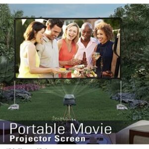 Elite Screens Yard Master Lite, 125-inch Outdoor Projector Screen 16:9 Double Sided Wrinkle-Free Foldable Portable Indoor Movie Projection Screen, | US Based Company 2-Year Warranty,OMS125HLITE