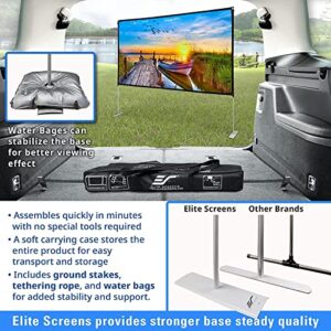 Elite Screens Yard Master Lite, 125-inch Outdoor Projector Screen 16:9 Double Sided Wrinkle-Free Foldable Portable Indoor Movie Projection Screen, | US Based Company 2-Year Warranty,OMS125HLITE