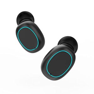 laud true wireless earbuds – sound probuds compatible with ios & android – built-in microphone – portable charging case with digital display – black