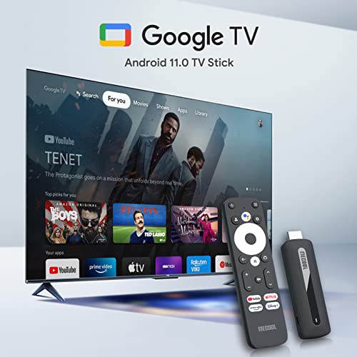 TV Stick Android - MECOOL KD3 Android TV Stick with Google Netflix Certified, Dol-by Audio 4K Streaming Stick with 2GB RAM and 8GB ROM Supported 2.4G/5G WiFi with Remote Control