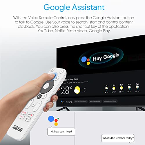 Android 10.0 TV Box, KM2 Smart TV Box Netflix Google Certified USB 3.0 Ultra 4K HDR 2GB 8GB Support 2.4G 5.0G WiFi BT 4.2 with Amlogic S905X2 Google Assistant Dolby Audio