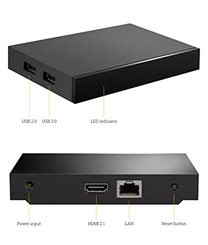 Newest 2022 Doordarshan Mag 540W3 4K, Built-in Dual Band 2.4G/5G WiFi, HDMI Cable (Much Faster Than Old Mag 324w2, 424W3, 524w3 and 522w3) Black